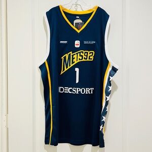 Victor Wembanyama #1 Metropolitans 92 Mets92 French Basketball Jersey Size XL